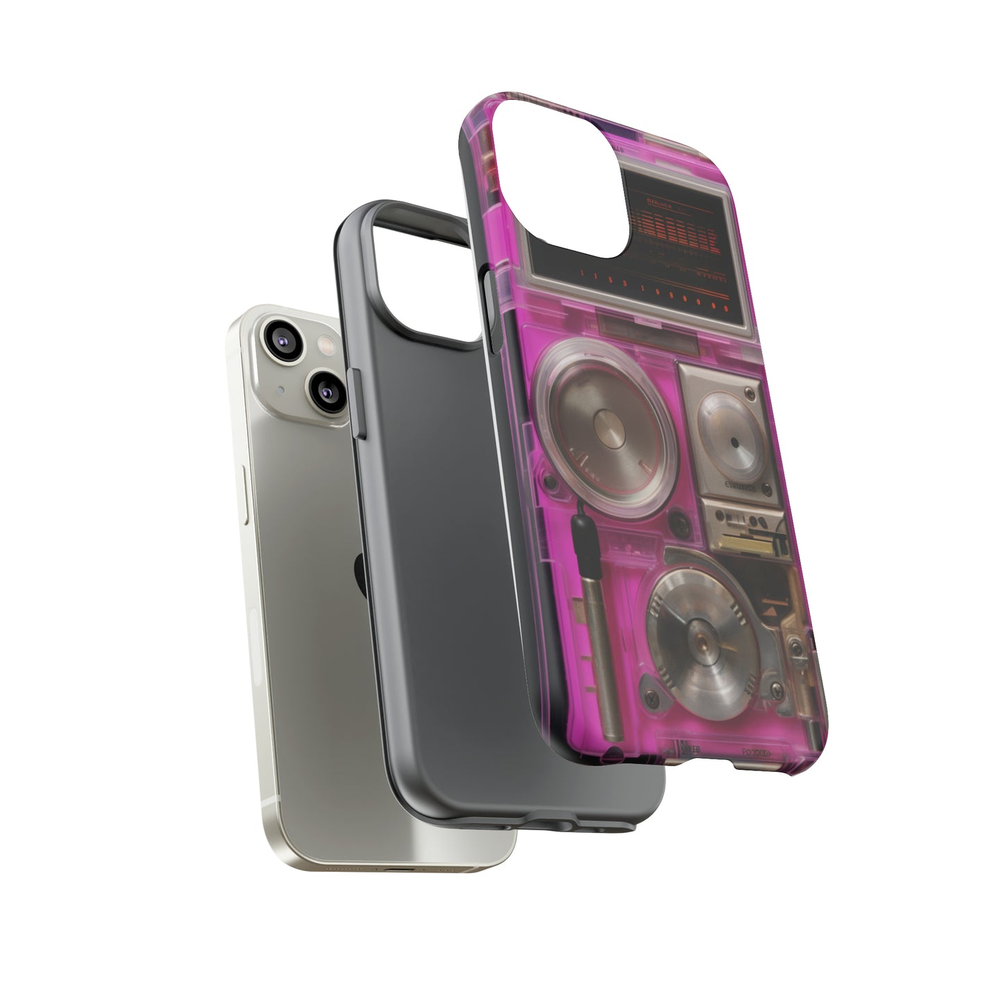 Cyberpunk Techno Gadget Walkman: Retro-Futuristic Premium Tough Phone Case | Iconic Style for iPhone, Samsung Galaxy, and Google Pixel