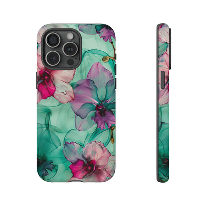 Watercolor Floral Orchids Phone Case