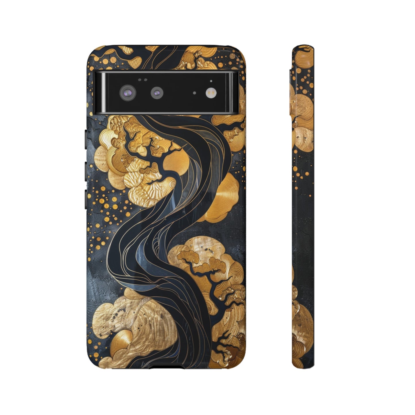 Gold and Silver Tree of Life Design Phone Case