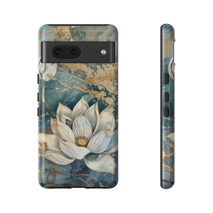 Zen Lotus Gold Floral Phone Case