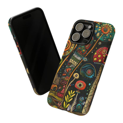 Retro 1960s Psychedelic Flowers Phone Case