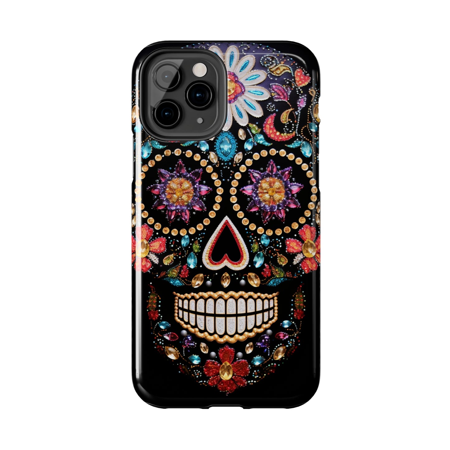 Sugar Skull iPhone Case | Dia de los Muertos Design for Apple iPhone | Halloween Aesthetic