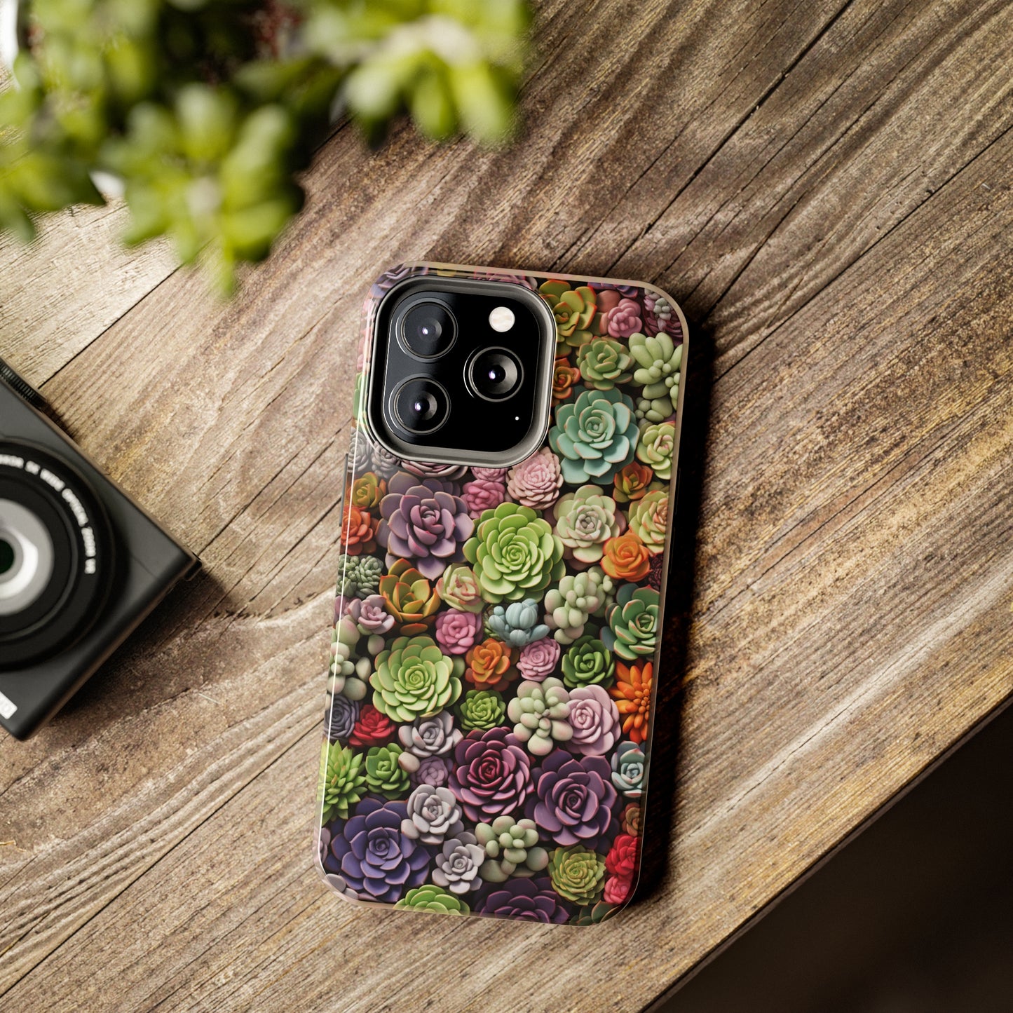 Succulent Desert Cactus Floral iPhone Case | Embrace the Beauty of Arid Elegance