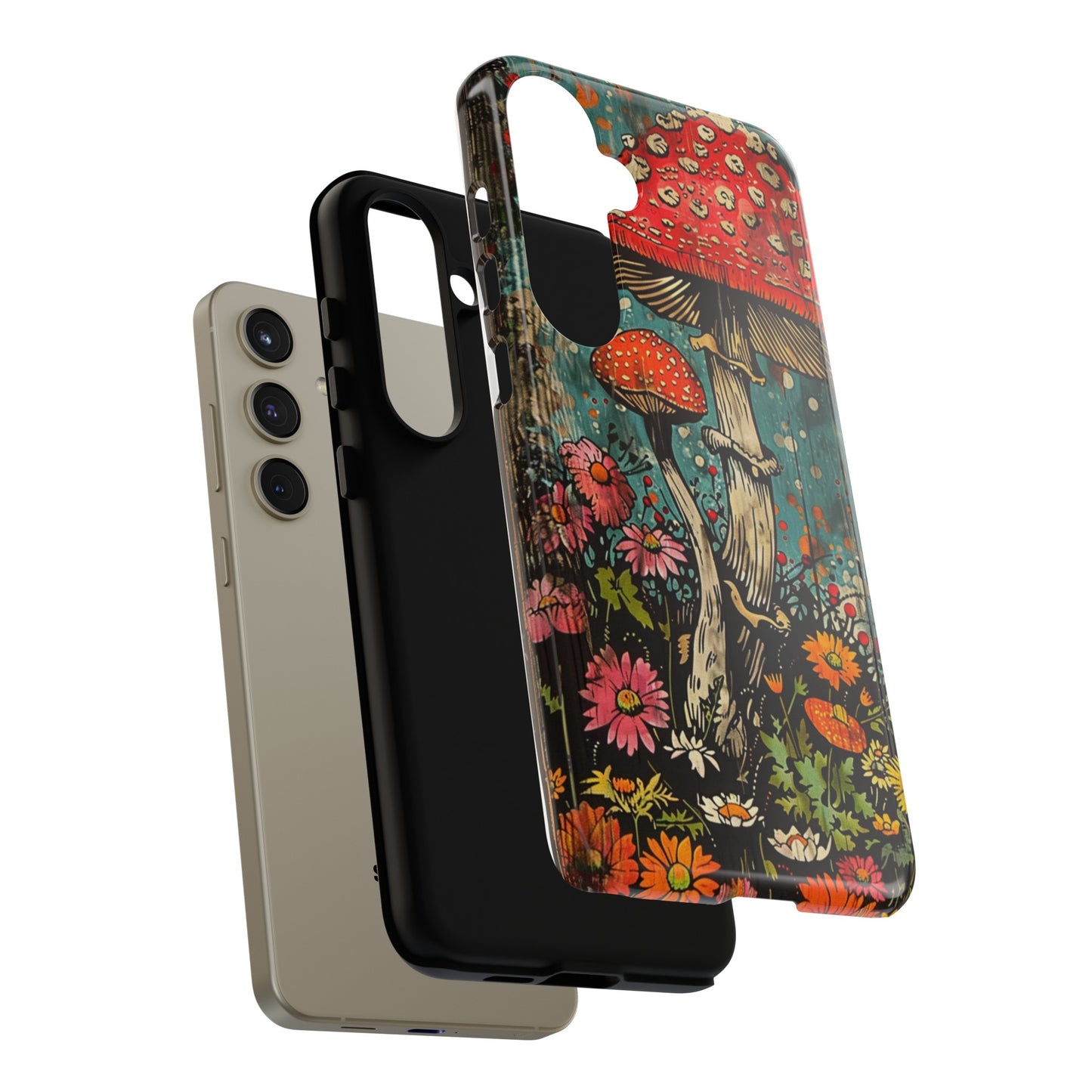 Trippy Magic Mushroom Retro Art Phone Case