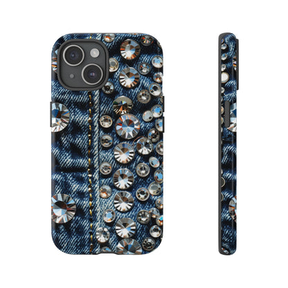 Blue Jean Queen Rhinestone Bling Phone Case