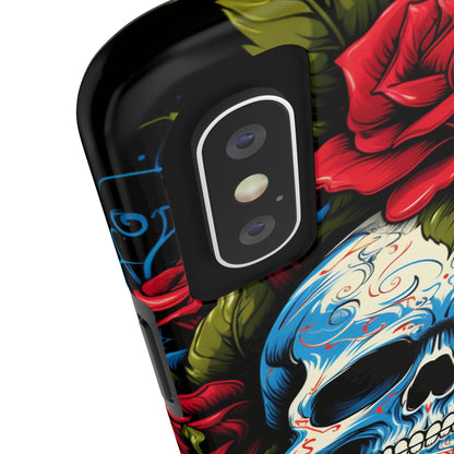 Skull and Roses iPhone Case | Edgy Elegance and Timeless Beauty