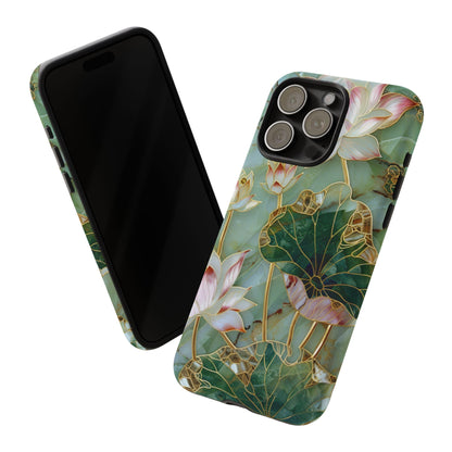 Elegant Floral Phone Case - Tough Cases with Lotus Design