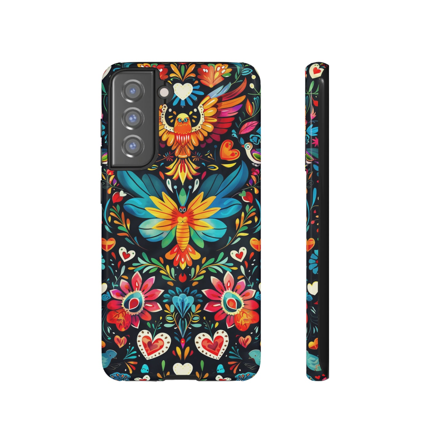 Floral Explosion Magic Hearts Phone Case