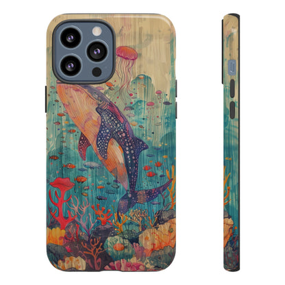 Whale Shark, Turtle, Manta Ray Phone Case