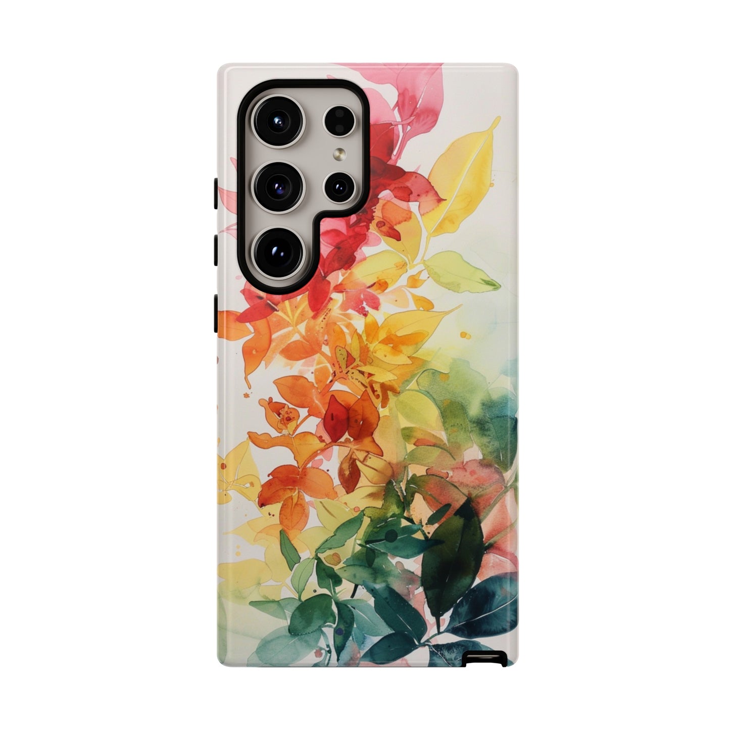 Watercolor flower design phone case for iPhone 13 case
