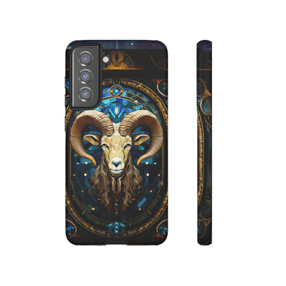 Aries Astrology Stained Glass Design Phone Case