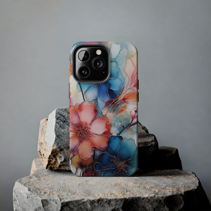 Marbled Watercolor iPhone Case | Embrace the Mesmerizing Multicolor Art