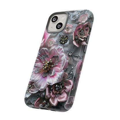 Coquette Aesthetic Floral Art iPhone 15 Case