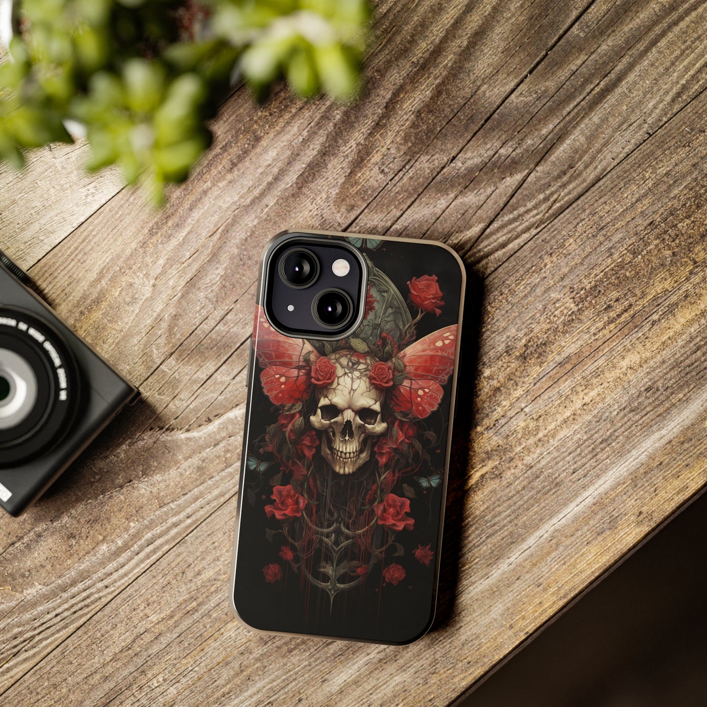 Deadhead Moth Gothic Dark Academia iPhone Case | Embrace Mysterious Elegance