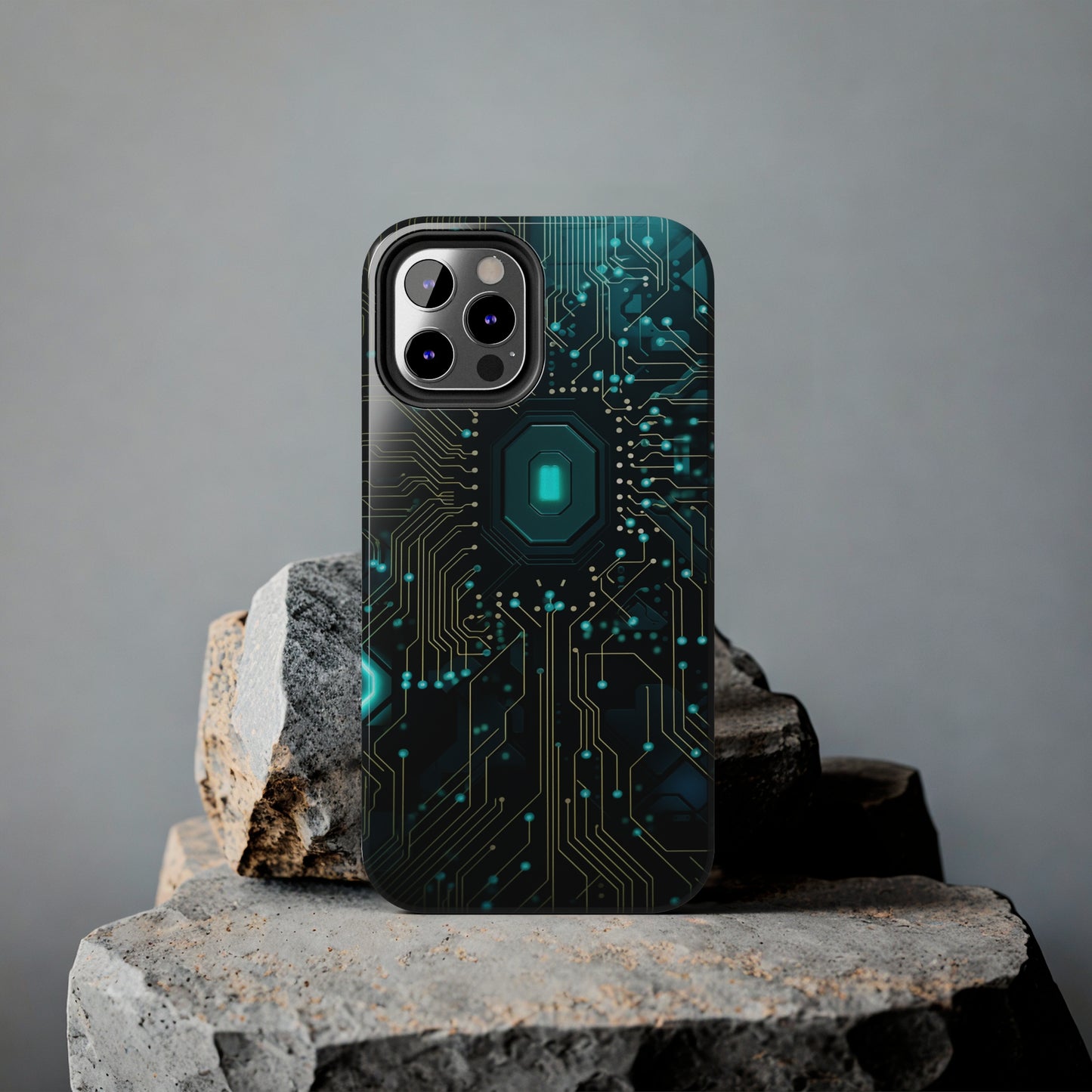 Neon Nexus: Cyberpunk Circuit Board | Futuristic Tech-Inspired iPhone Case