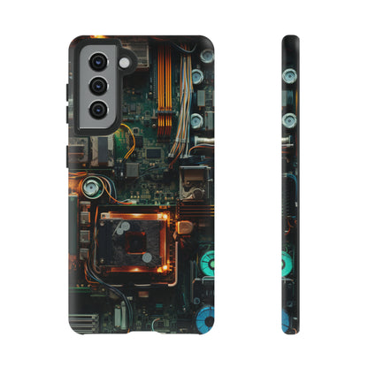 Circuit Board Themed Tough Phone Case