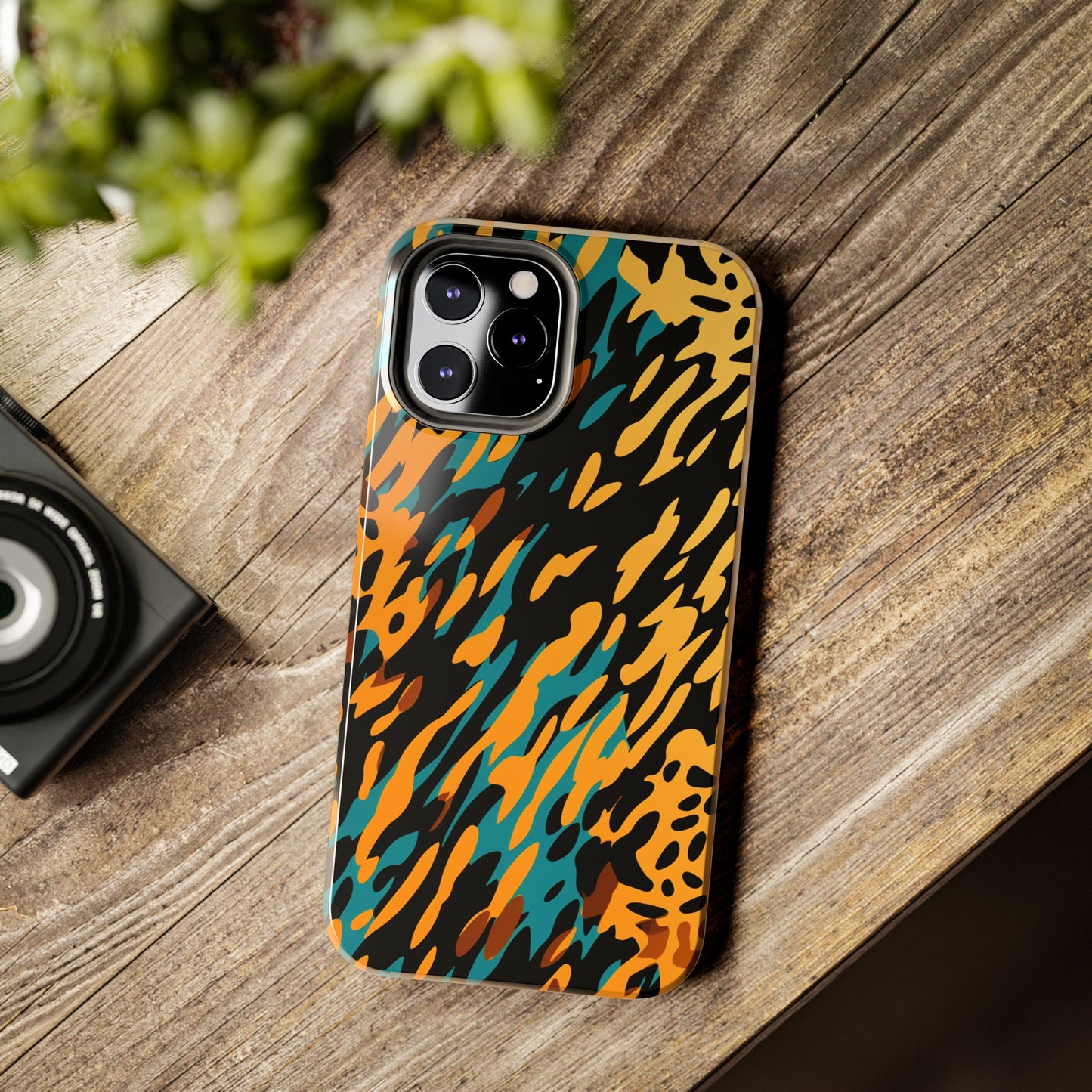 Luxury Leopard & Retro Magic Zebra: The Ultimate Wild Duo iPhone Case