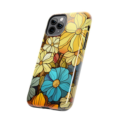 Kaleidoscopic Elegance: Stained Glass Vintage Floral iPhone Case – Timeless Beauty Illuminated