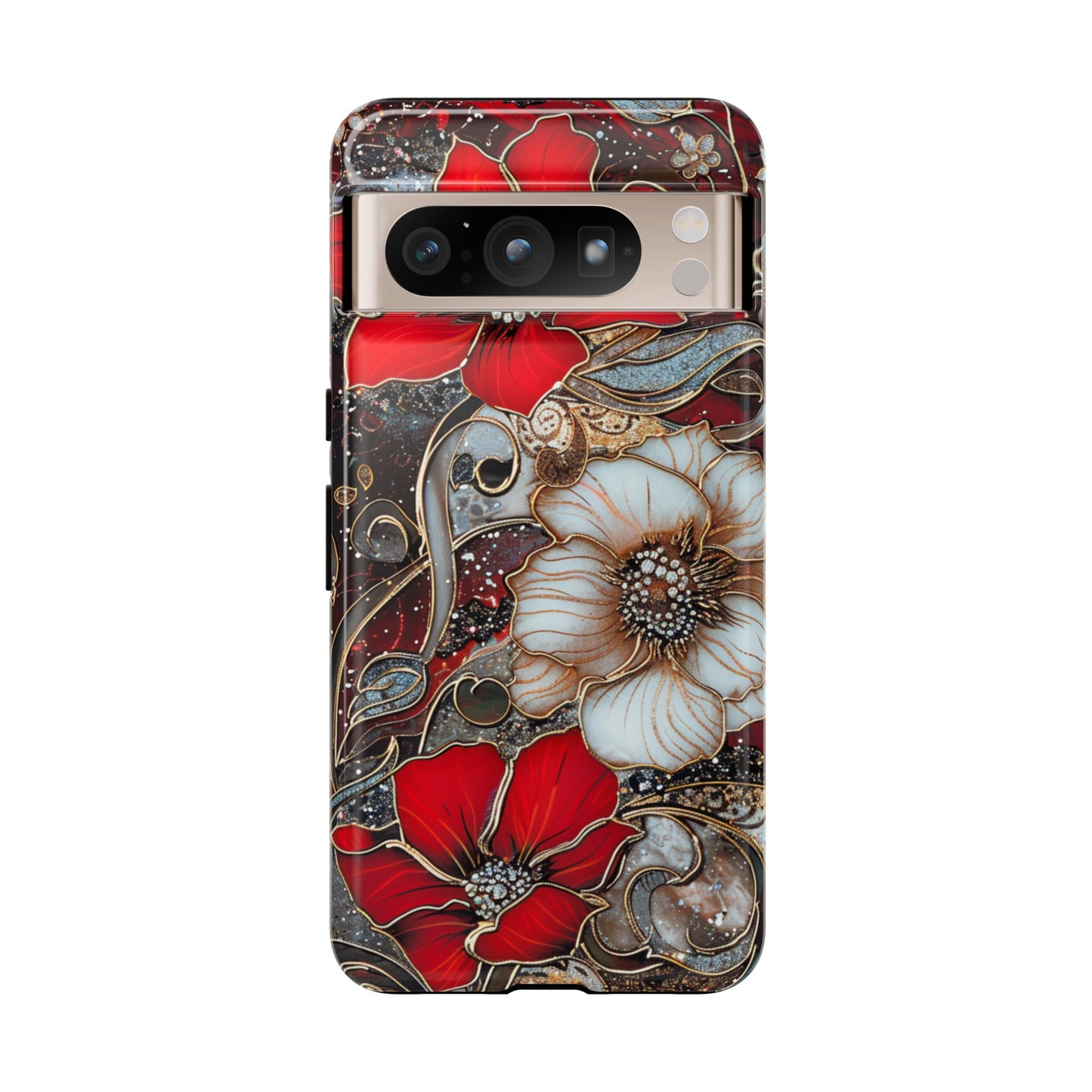 Stained Glass Floral Paisley Explosion Phone Case