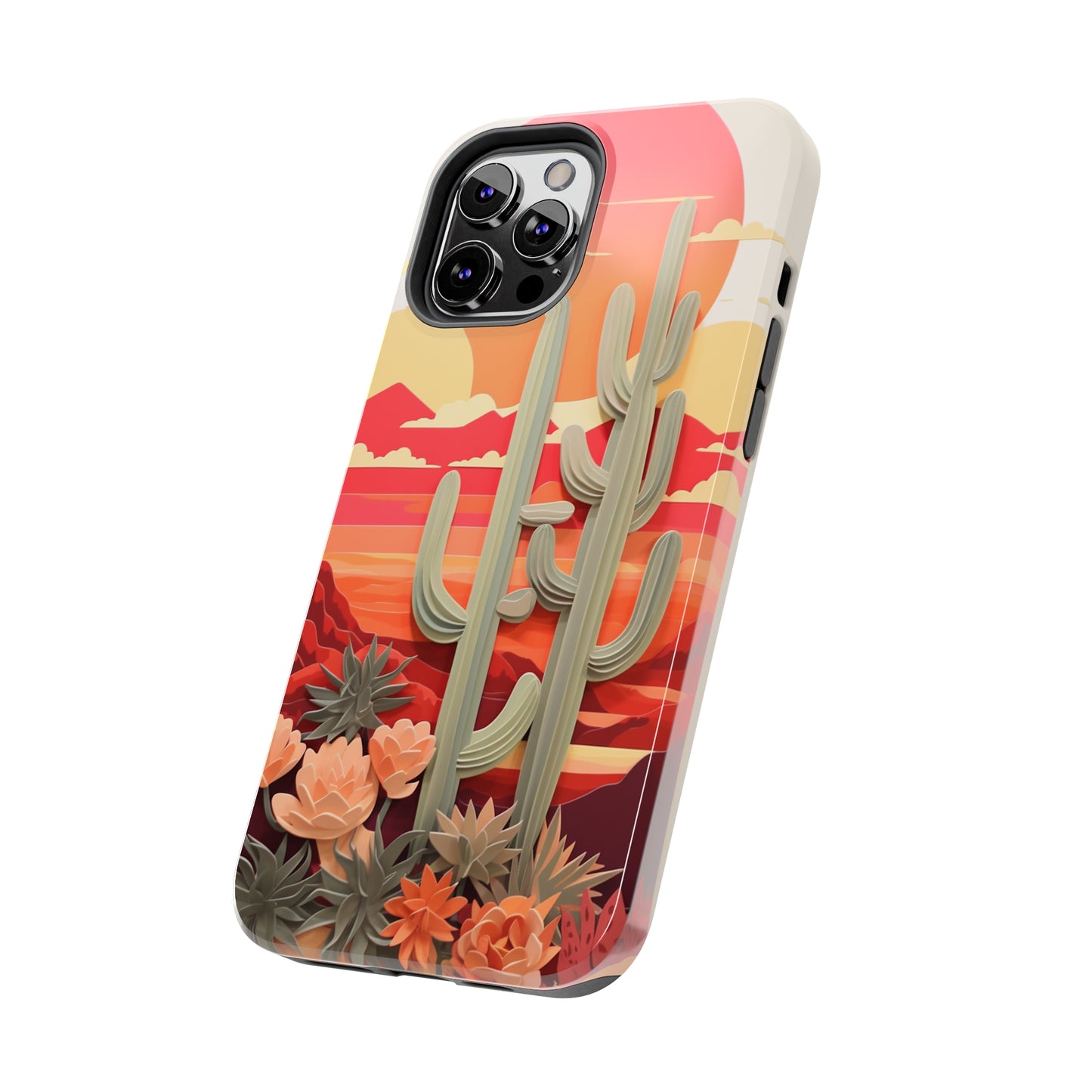 Cactus Desert Sunset iPhone Case