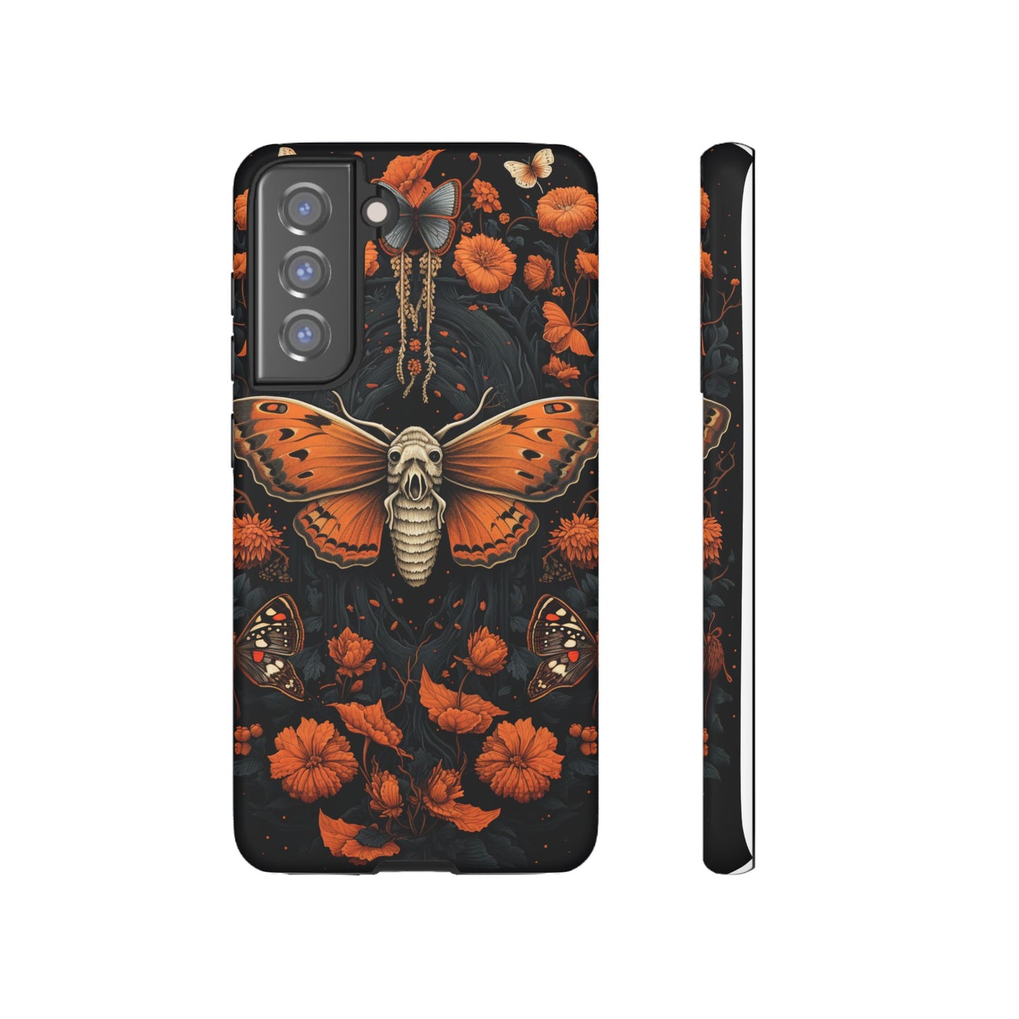 Eerie Elegance Halloween Goth Moth Phone Cover