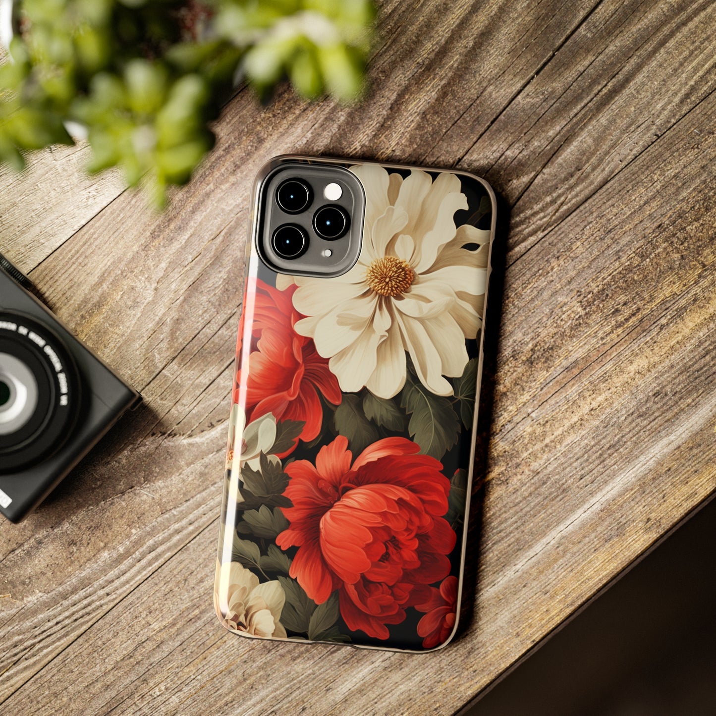 Vintage Floral Aesthetic Phone Tough Case Antique Print for iPhone 14 11 Pro 12 13 XR XS X 7+ 8 Boho Nature Flowers Cottage Core