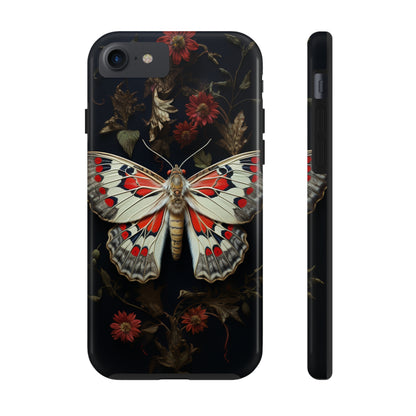 Deadhead Moth Gothic Floral Aesthetic Dark Academia iPhone Case | Embrace Mysterious Elegance