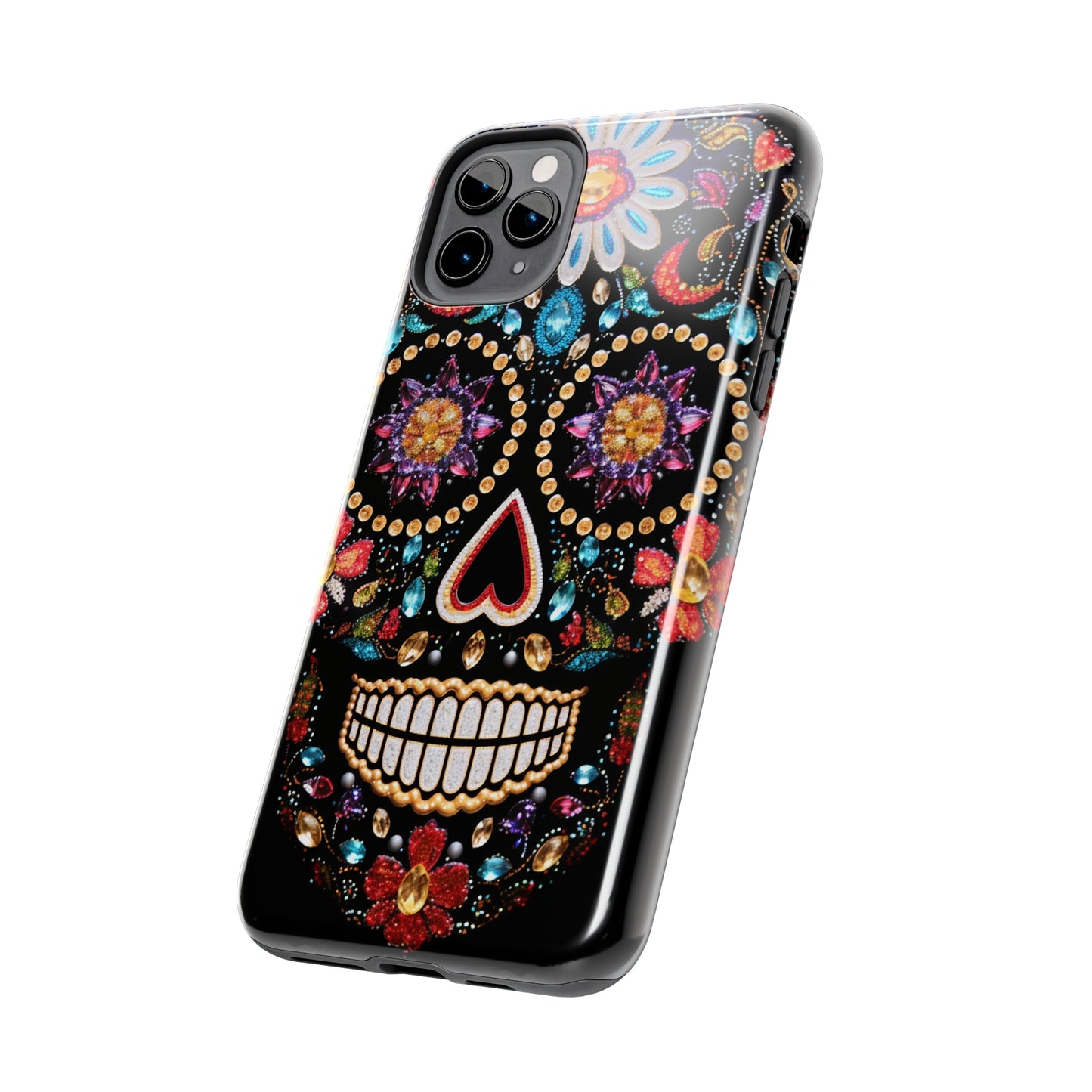 Sugar Skull iPhone Case | Dia de los Muertos Design for Apple iPhone | Halloween Aesthetic