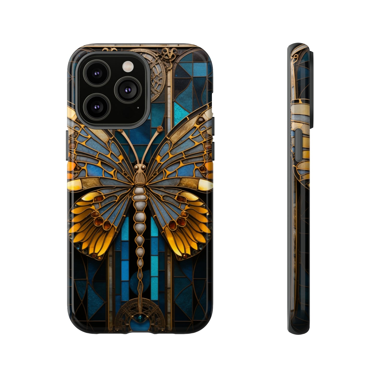 Stained Glass iPhone Butterfly Floral Aesthetic Art Nouveau