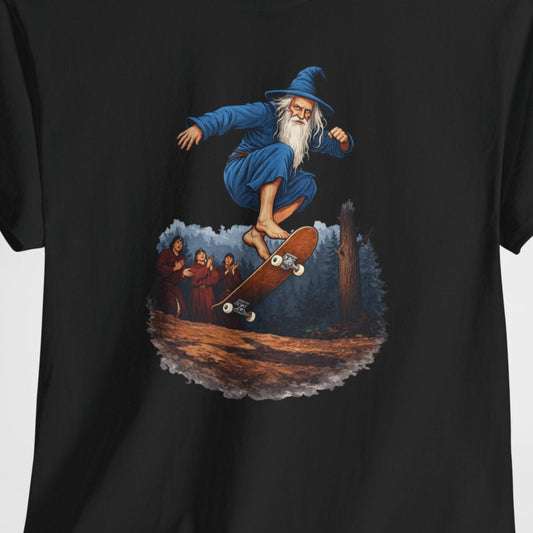 skateboard fantasy wizard dragon retro sci fi t shirt
