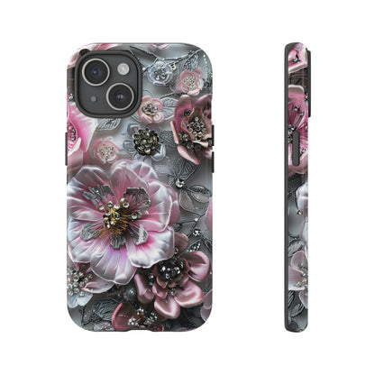 Coquette Aesthetic Floral Art iPhone 15 Case