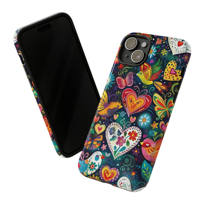 Floral Butterfly Magic Hearts Phone Case