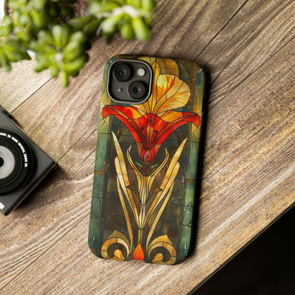 Art Deco Stained Glass floral Phone Case