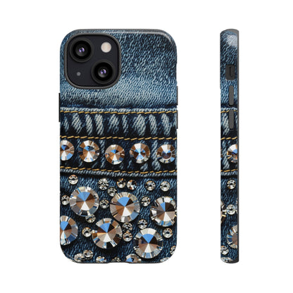 Blue Jean Queen Rhinestone Bling Phone Case