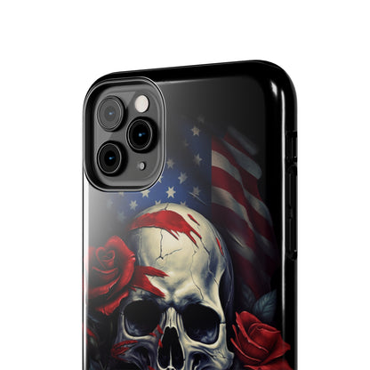 Skull USA Flag iPhone Case | Patriotic Edge with Stylish Protection