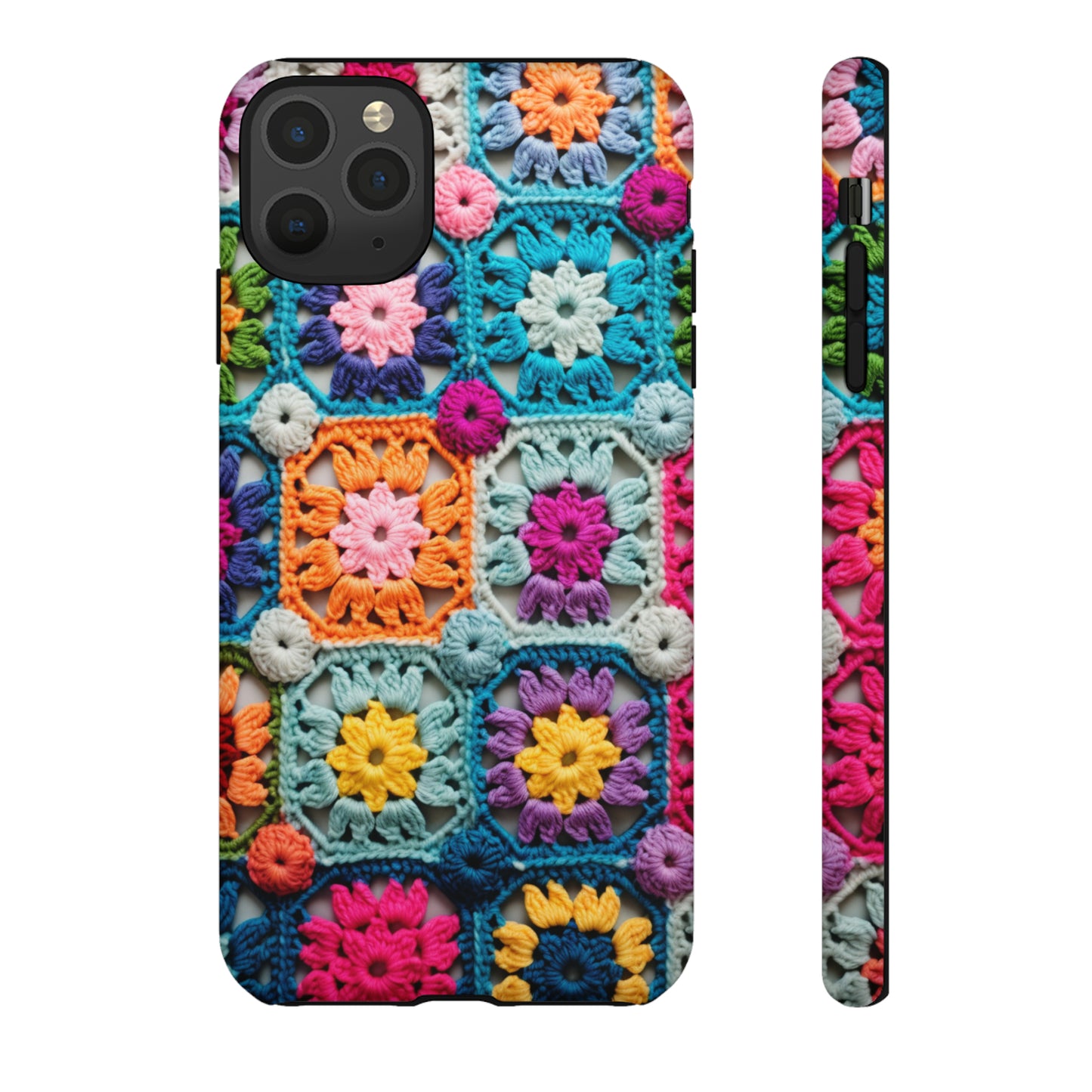 Vintage Crochet Blanket Look Phone Case