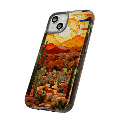 Mosaic art desert landscape phone cover for Samsung Galaxy S23