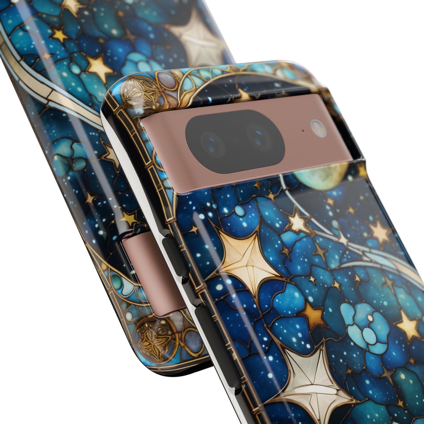 Boho Starry Night Stained Glass Artistry Phone Cover