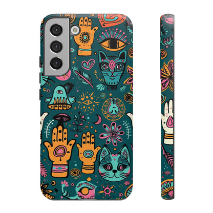 Kabbalistic Kitty Talisman Collage Phone Case