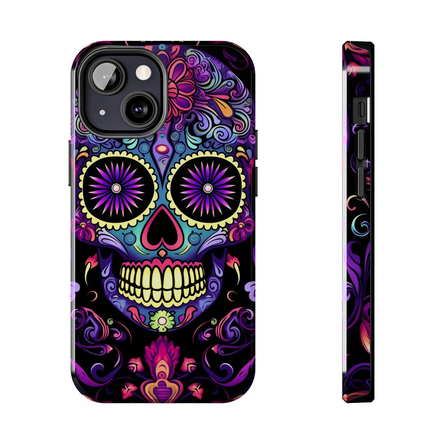 Sugar Skull iPhone Case | Dia de los Muertos Tough Case for iPhone 11, 12, 13