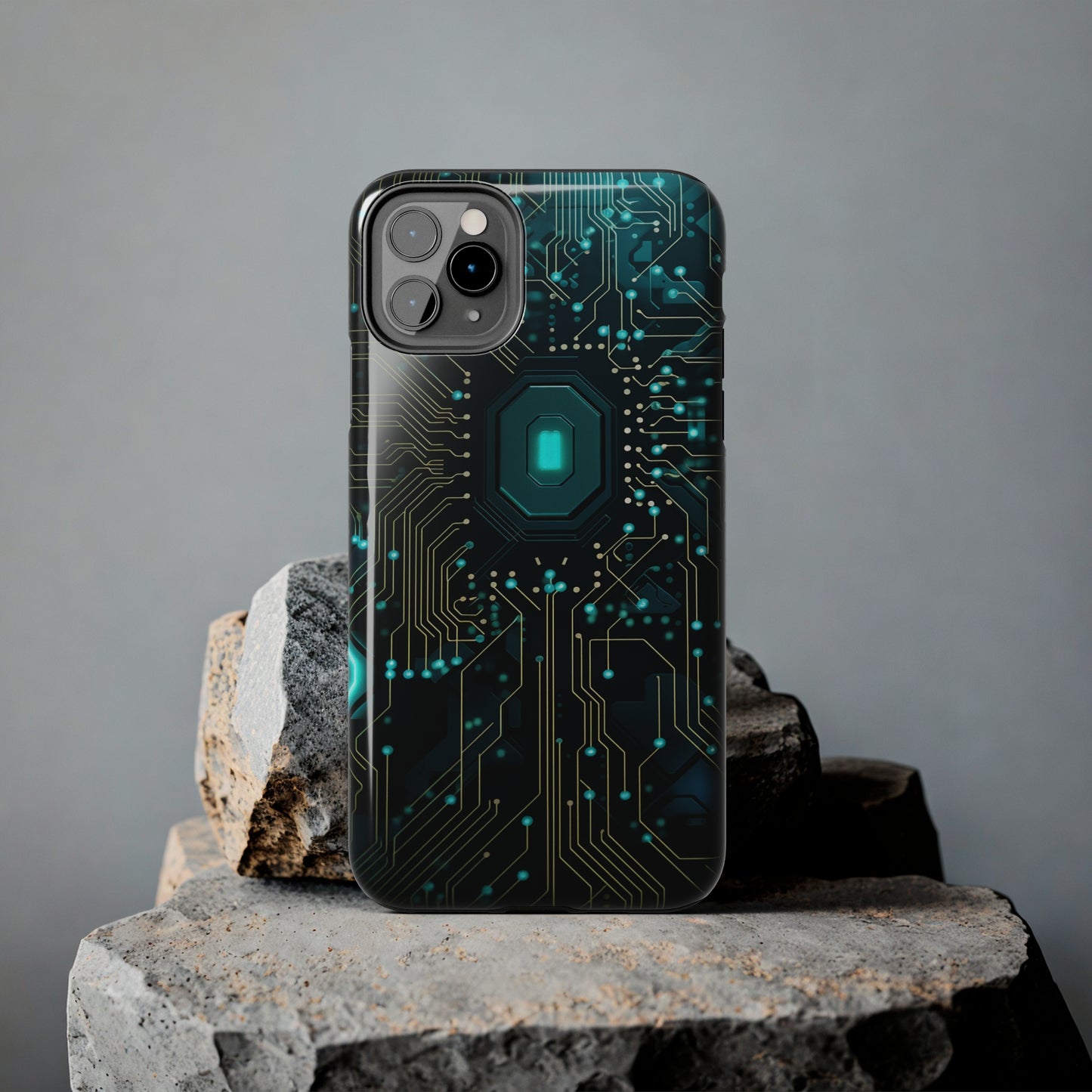 Neon Nexus: Cyberpunk Circuit Board | Futuristic Tech-Inspired iPhone Case