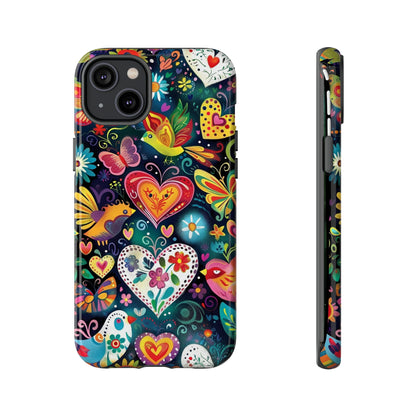 Floral Butterfly Magic Hearts Phone Case