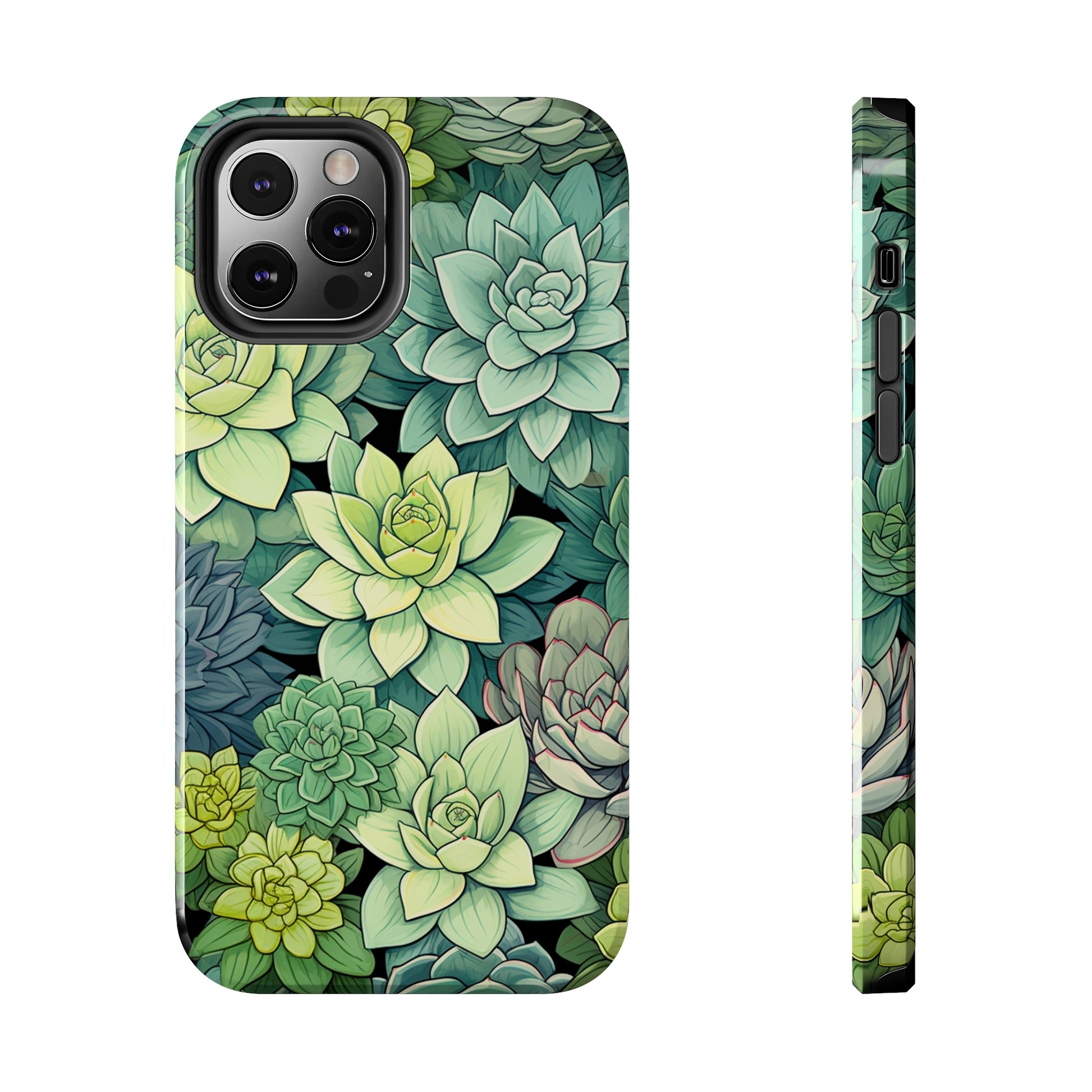 Succulent Desert Cactus Floral iPhone Case