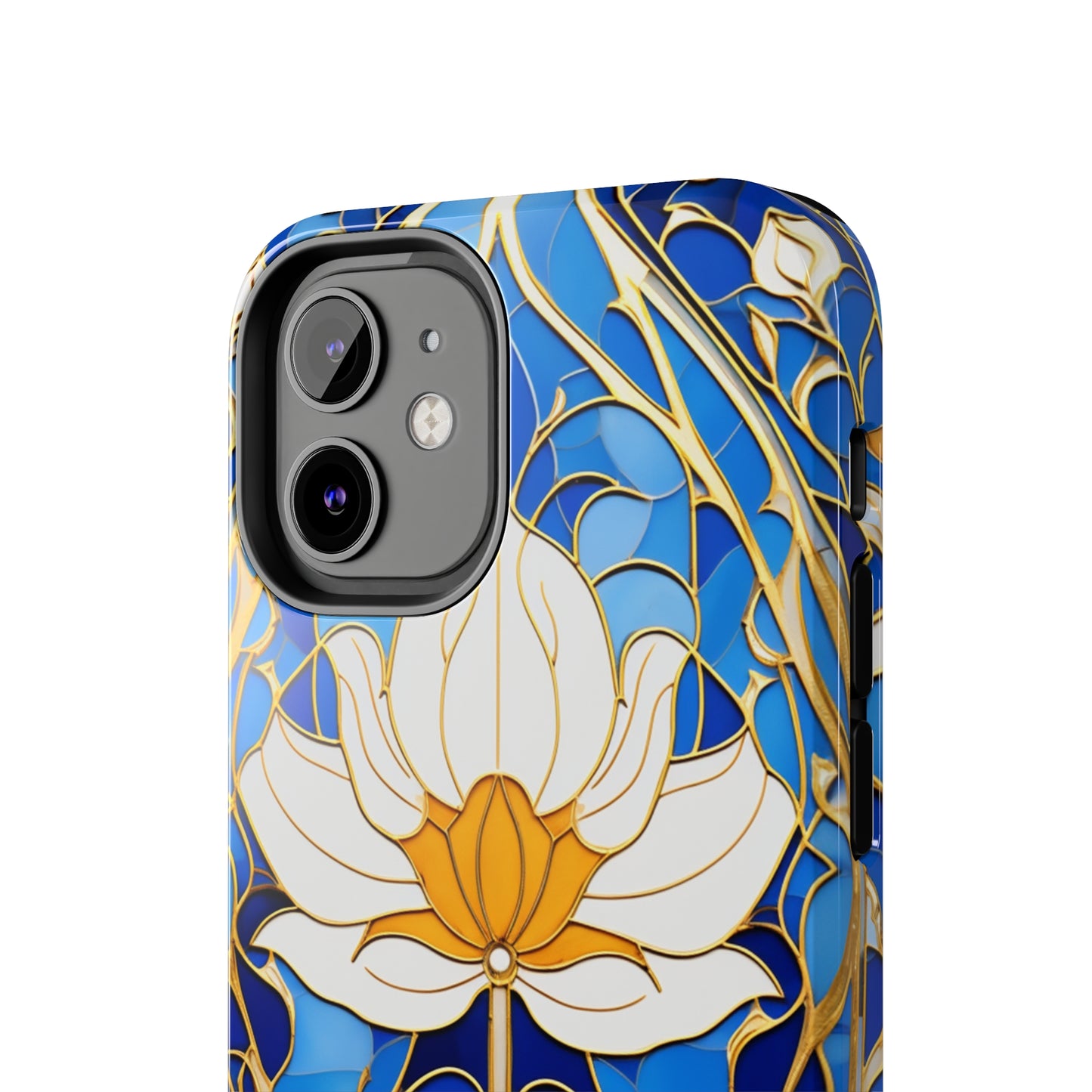 Art Deco Stained Glass iPhone Case | Vintage Floral Glamour, iPhone Case for Models 11 through 14 Pro Max