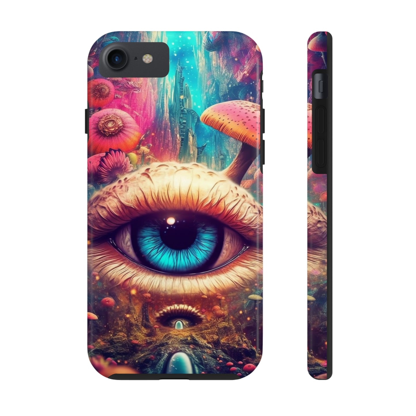 Eye of the Mushroom Psychedelic Art iPhone Case | Embrace the Trippy Enigma