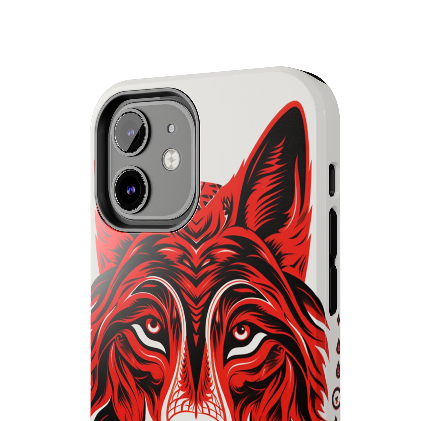 Mystic Echoes: Native American Tribal Wolf | Cultural Heritage iPhone Case