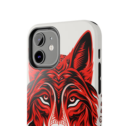 Mystic Echoes: Native American Tribal Wolf | Cultural Heritage iPhone Case