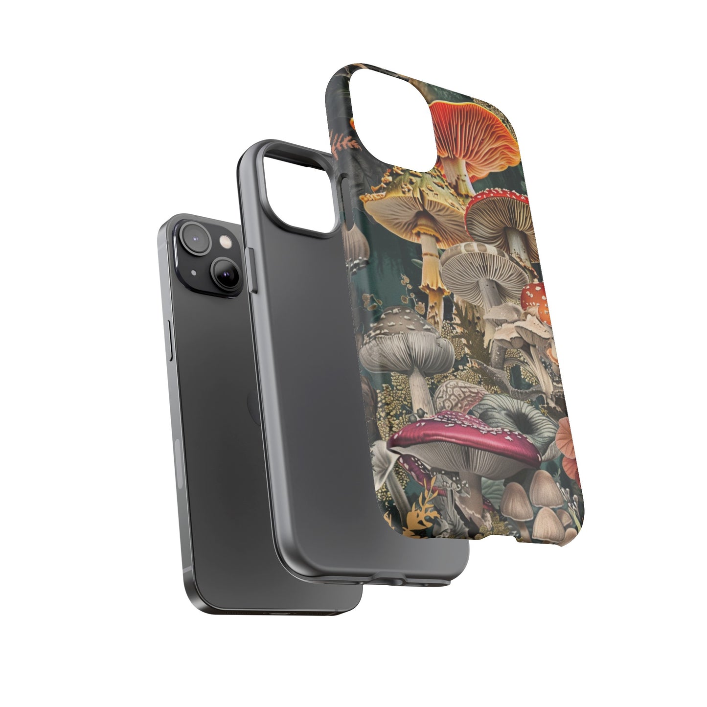 Vintage Illustration Mushroom Collage Phone Case