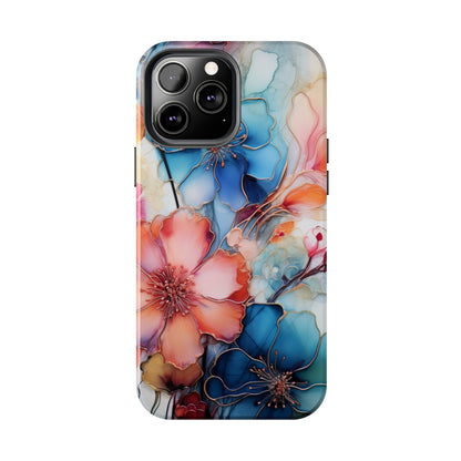 Marbled Watercolor iPhone Case | Embrace the Mesmerizing Multicolor Art