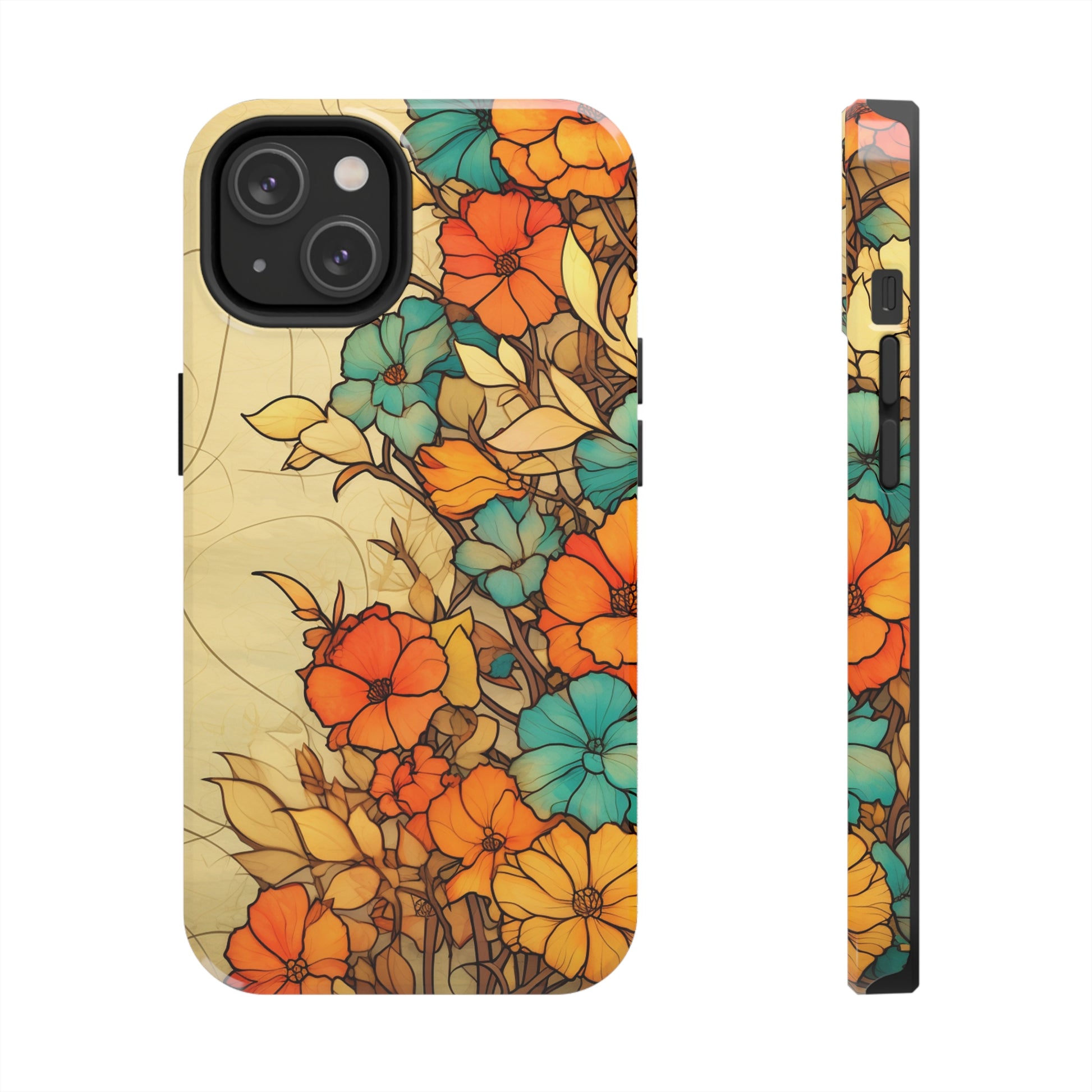 Timeless flower motif case for iPhone 11 and 14